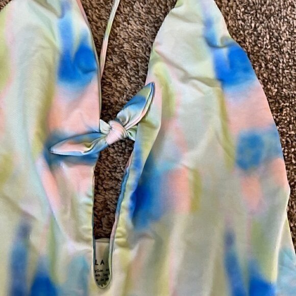 NWT Alia Blue Midnight in Paris swimsuit in Acid Tie Dye - Picture 2 of 7